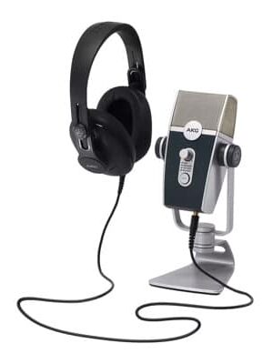 AKG podcaster essentials micrófono lyra + auriculares k3791 5122010-00