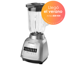 Black + Decker licuadora 10 veloc jarra vidrio 550w base metalica gris BLBD210GSs