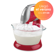 Black + Decker batidora de pedestal250w con tazon roja MX900R
