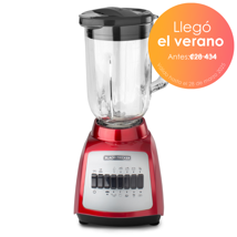 Black + Decker licuadora jarra vidrio 10 velocidades-BLBD210GSR