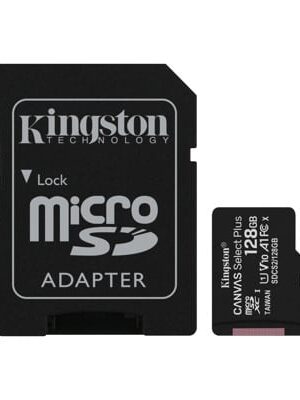 Kingston tarjeta de memoria Micro SD c/adaptador (clase 10) SDCD2/128GB Canvas