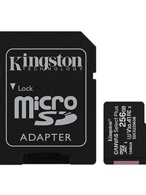 Kingston tarjeta de memoria micro SD canvas c/adaptador (clase 10) SDCS2/256GB