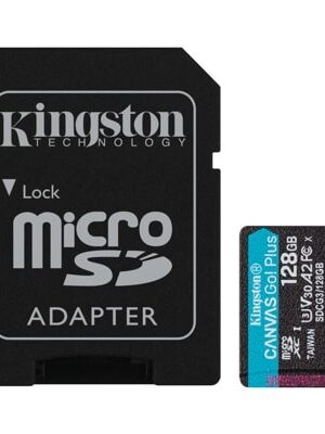 Kingston tarjeta de memoria micro sd canvas go plus SP- SDCG3/128GB