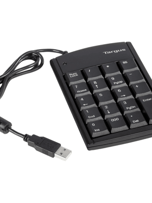Targus teclado numerico mini USB con hub USB 2 puertos PAUK10