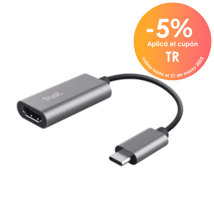 Trust adaptador USB-C a HDMI Ultra HD 4K multicanal - 23774