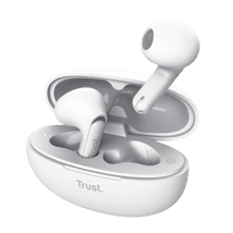 Trust audifonos bluetooth intraaurales color blanco microf c/cancelacion de ruido - 25173