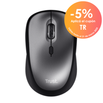 Trust mouse inalambrico eco color negro - 24549