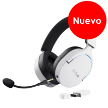 Trust audifonos inalambricos color blanco gaming - 25304