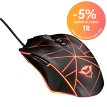Trust mouse alambrico multicolor personalizable - 23797