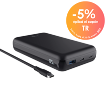 Trust bateria externa Laro de 100 W para portátiles carga rapida USB-C - 25240