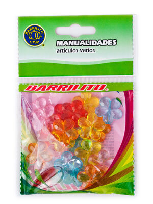 Barrilito accesorios de acrilico flores aa002 20 mm 20 piezas
