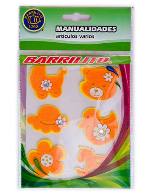 Barrilito calcomania animal fs010 6pc/set