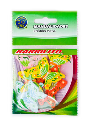 Barrilito calcomania de madera mariposas ws006 10 piezas
