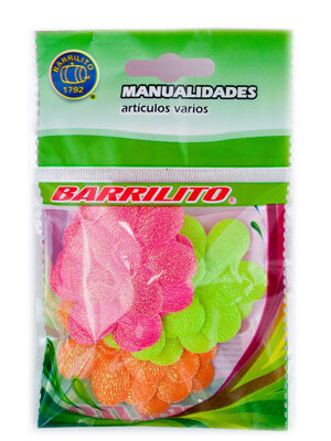 Barrilito flores de satinada 073 45 mm 12 piezas